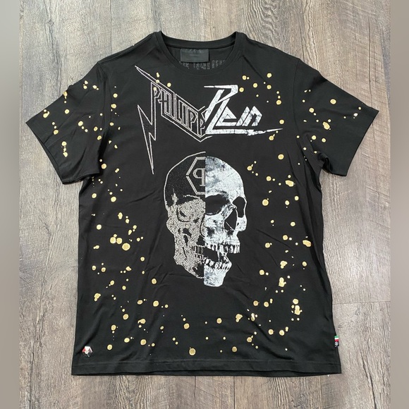 PHILIPP PLEIN 'Skull' T-shirt - Picture 1 of 10